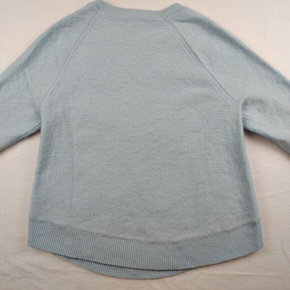 J Crew Sweater Merino Wool Blend Pullover Light Blue Sz Medium - Picture 5 of 10